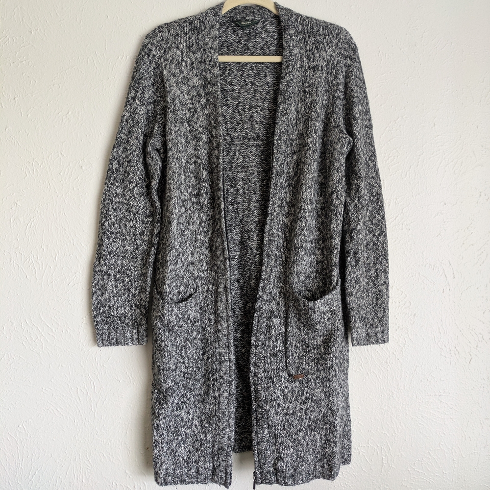 Roots Heather Grey Zip Sweater: Size Medium
